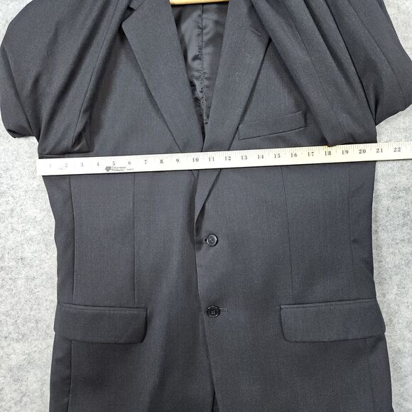 Jos. A. Bank Tailored Fit Blazer Black Size 42R 100% Wool Traveler's Collection - Picture 13 of 16